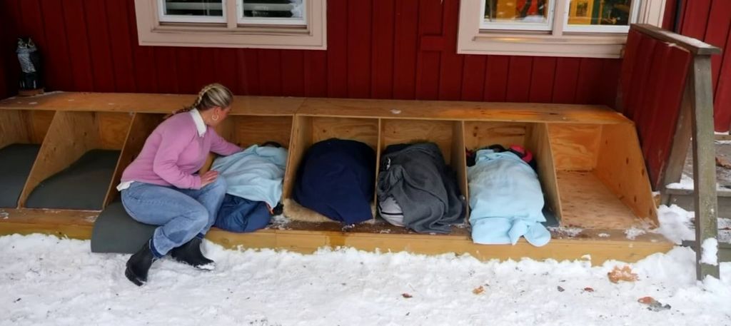 VIDÉO - Sieste dehors par grand froid, couettes individuelles : les techniques des Suédois pour bien dormir en hiver