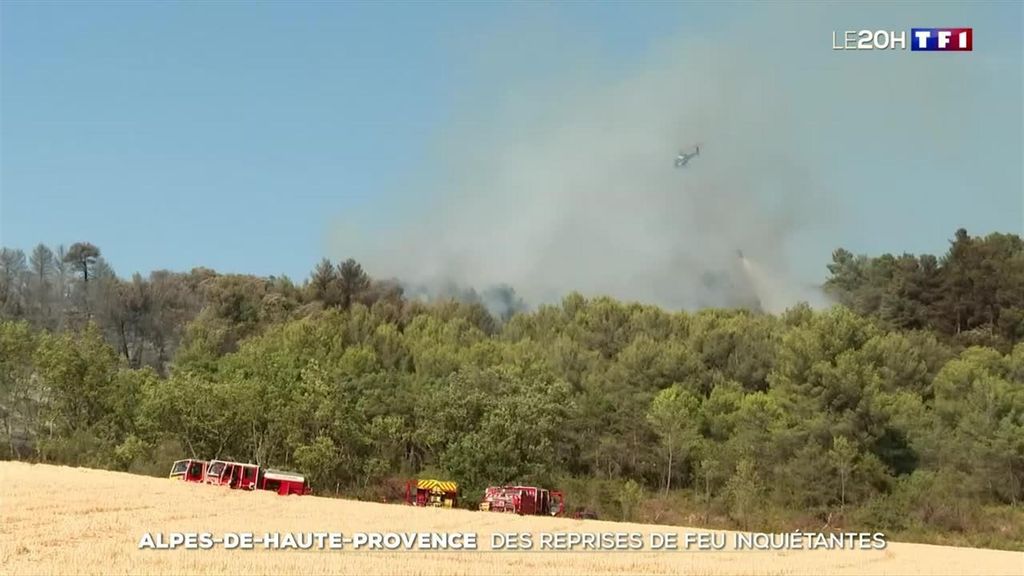 Alpes-de-Haute-Provence : des reprises de feu inquiétantes