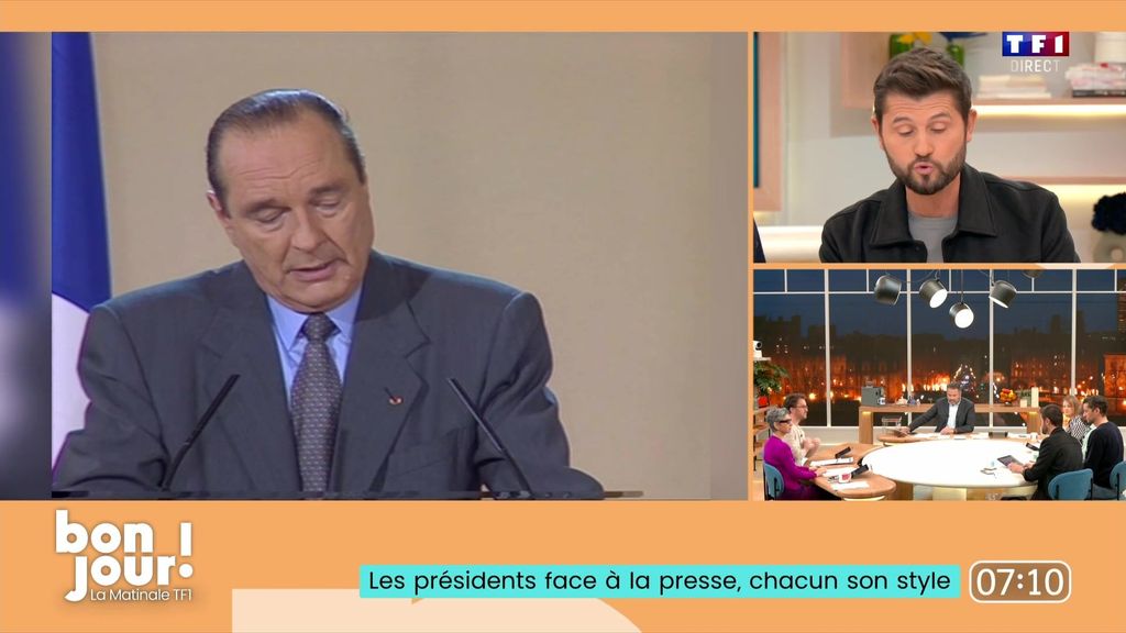 Bonjour ! La Matinale TF1 - Les présidents face à la presse, chacun son style : l'info décalée du jour de Christophe Beaugrand