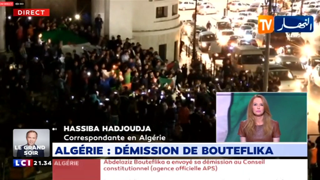 "Le sentiment ici, c'est que le peuple algérien a repris son destin en main", nous raconte notre correspondante Hassiba Hadjoudja