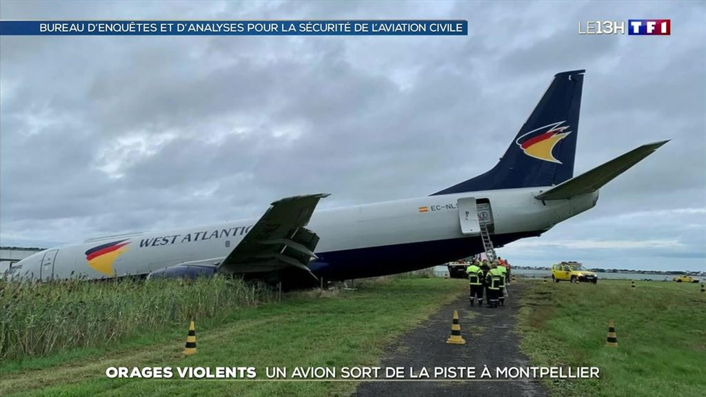 Orages violents : un avion sort de la piste à Montpellier