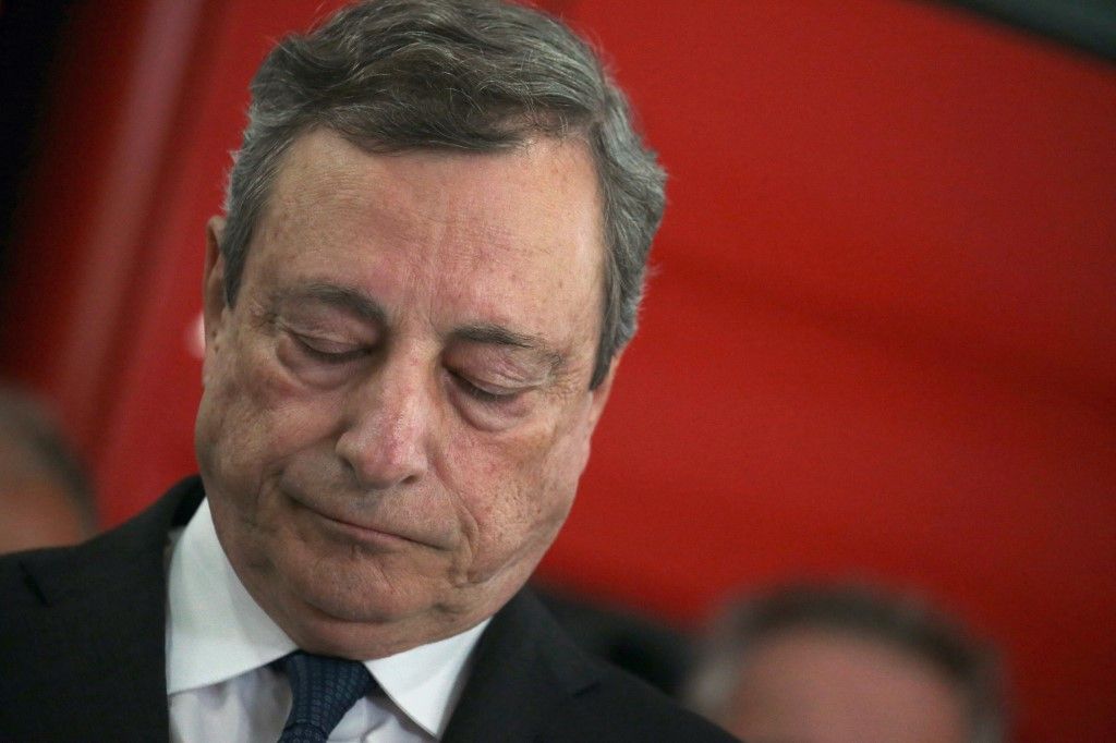 Le chef du gouvernement italien Mario Draghi va remettre sa démission ce jeudi soir
