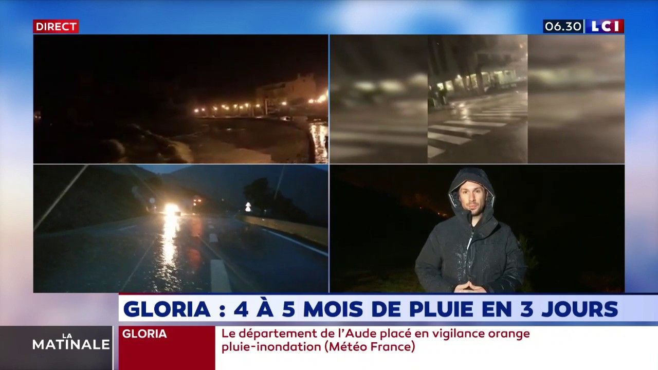 Tempête Gloria : Au boulou dans les Pyrénées orientales, les courants d'eau débordent
