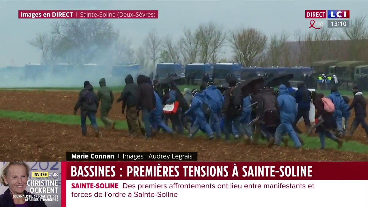 Bassines : premières tensions à Sainte-Soline