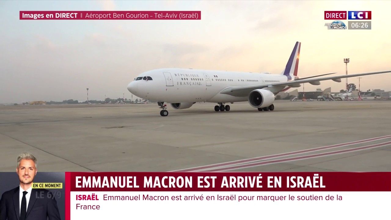Emmanuel Macron est arrivé en Israël