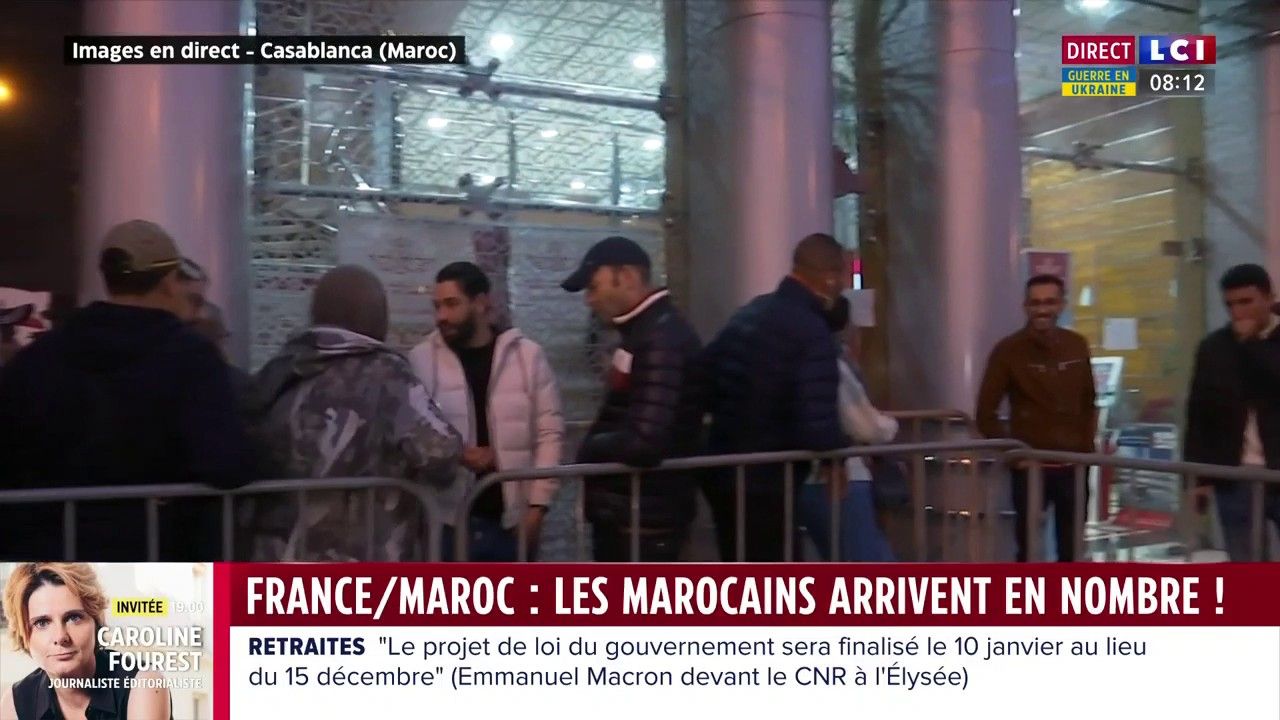 France-Maroc : les Marocains arrivent en nombre