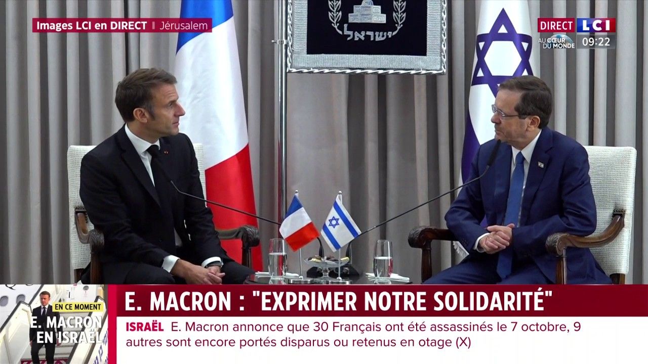 Israël : la rencontre entre Emmanuel Macron et Isaac Herzog à Jérusalem