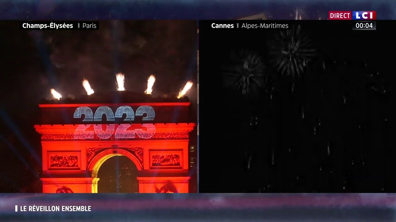 Nouvel an 2023 : les Champs-Elysées en liesse
