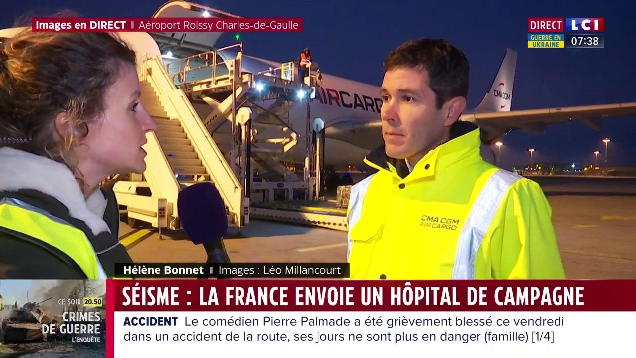 Séisme : la France envoie un hôpital de campagne