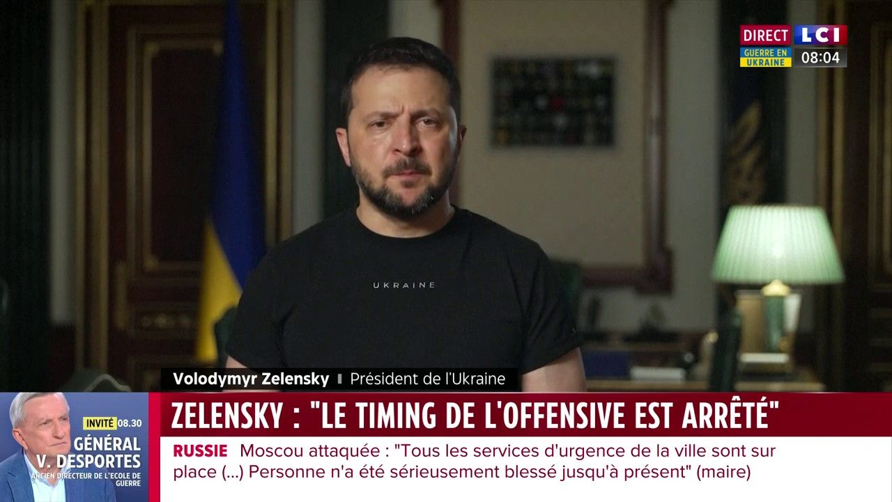 Zelensky : "la date de l'offensive a été arrêtée"