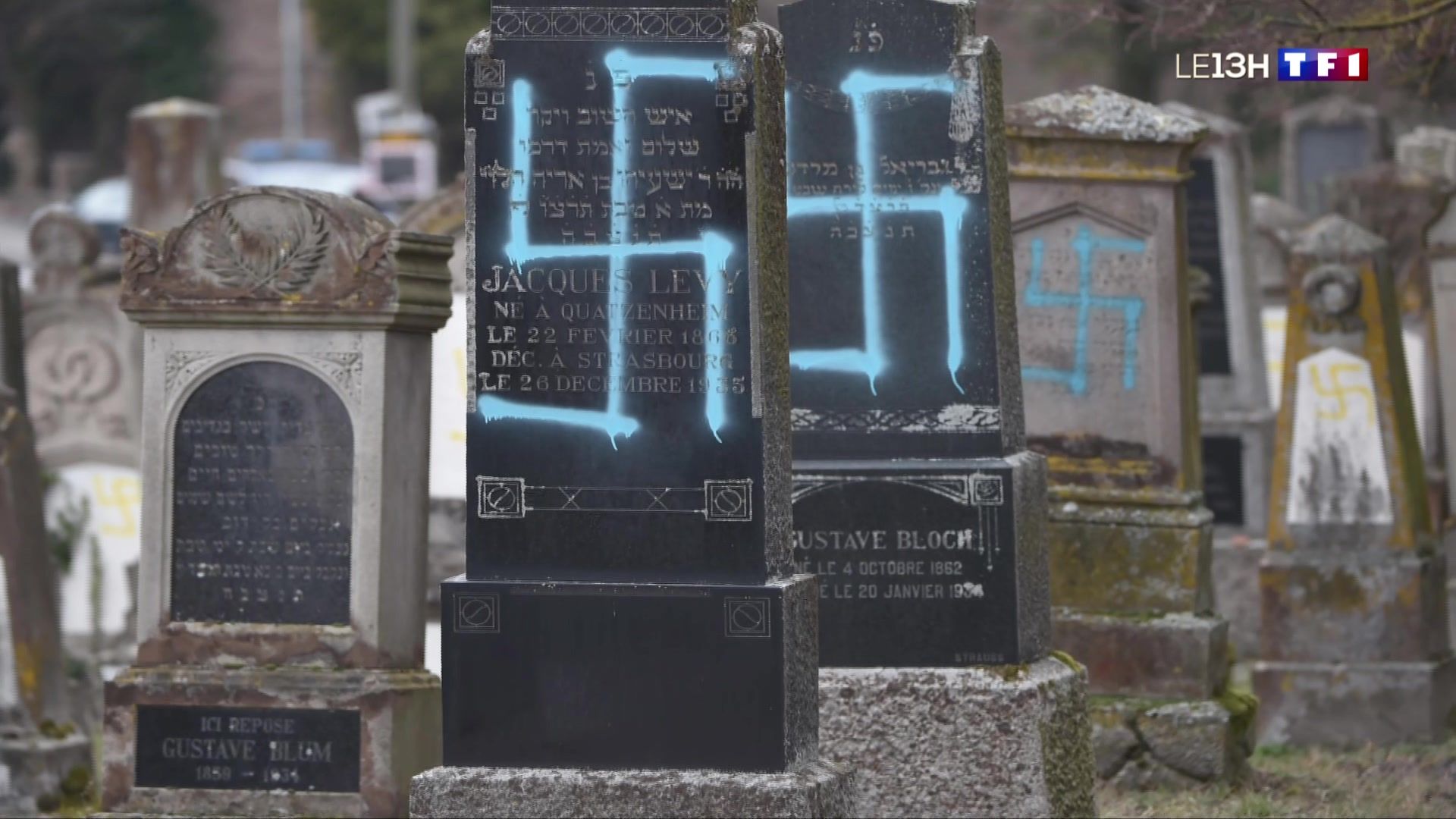Antisémitisme : des dizaines de tombes d'un cimetière juif profanées en Alsace