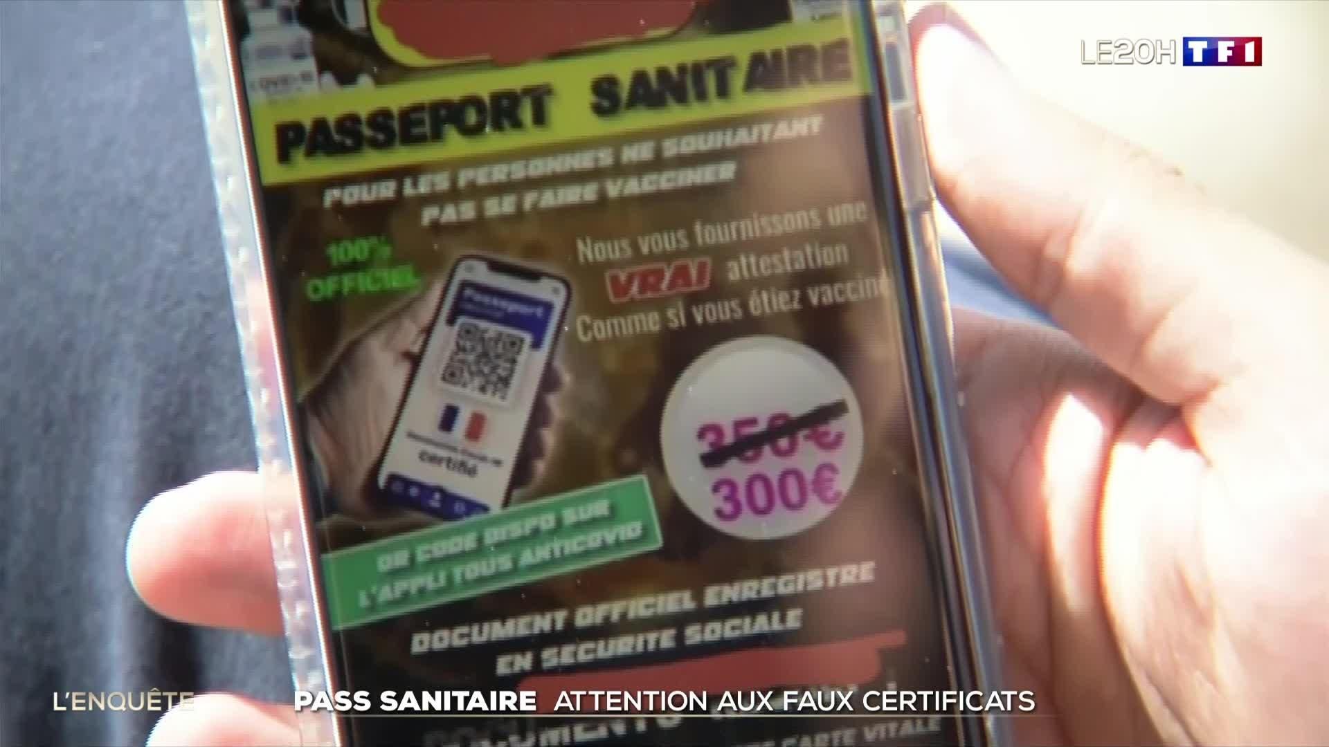 Faux pass sanitaires : le trafic s’organise