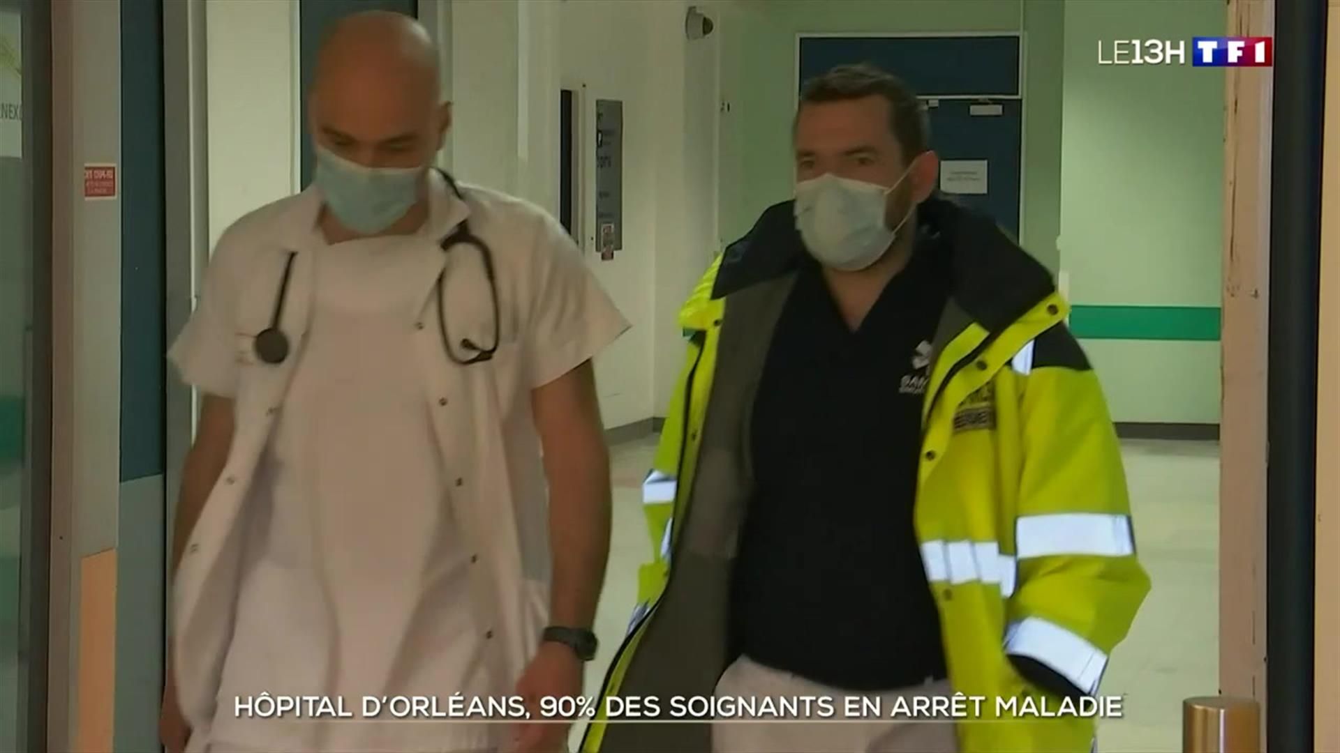 REPORTAGE - À Orléans, 90% des soignants en arrêt maladie
