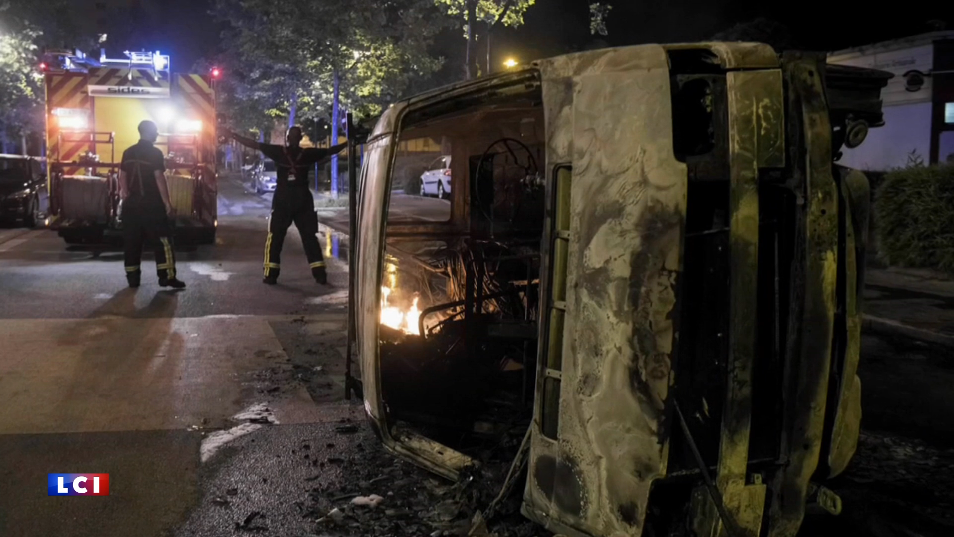 Les images des violences urbaines à Nantes