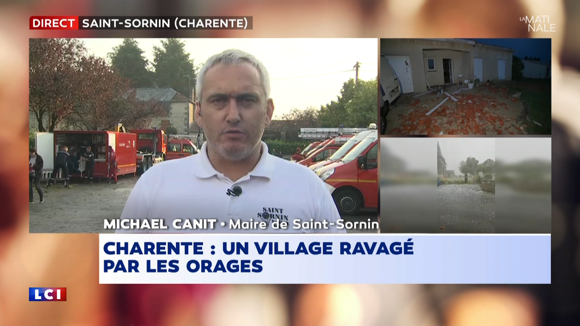 "On aurait dit un bombardement" : le témoignage du maire de Saint-Sornin