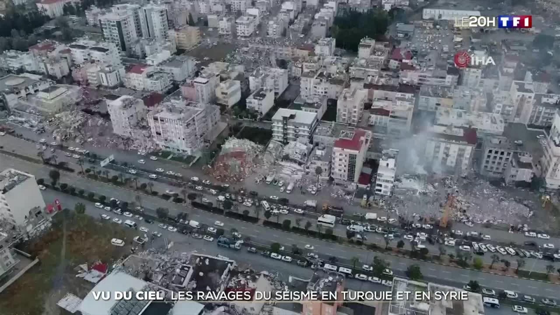 Vu du ciel : les ravages du séisme en Turquie et en Syrie