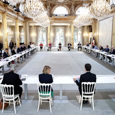 Le premier Conseil des ministres du gouvernement dirigé par Jean Castex s'est tenu mardi 7 juillet 2020 au palais de l'Elysée.
