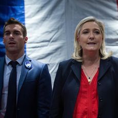 Julien Odoul et Marine Le Pen.