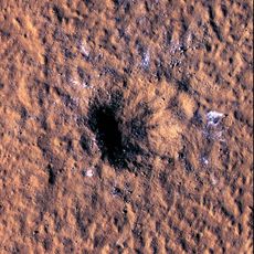 La Nasa a découvert un impressionnant cratère sur Mars.