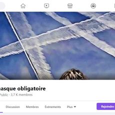 Un groupe sur Facebook contre le port du masque en France