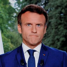 Emmanuel Macron lors d'une allocution depuis l'Elysée, le 22 juin 2022