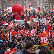 La manifestation contre la réforme des retraites le 7 février 2023, à Toulouse.