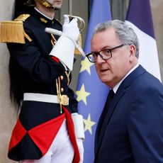 Le président de l'Assemblée nationale Richard Ferrand, le 5 juillet 2021 au Palais de l'Elysée. 