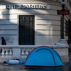 Un sans-abri à Paris