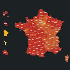 Taux d'incidence en France 09032022