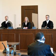 Tribunal d'Hambourg lors du procès de l'ancien nazi Bruno Dey le 23 juillet 2020