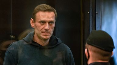 AlexeÏ Navalny au cours de l'audience, mardi 2 février 2021.