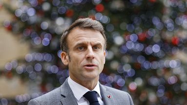 Emmanuel Macron le 13 décembre 2023
