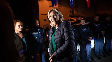 Marine Le Pen au Pontet, le 15 octobre 2021.