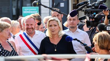 Marine Le Pen a fait sa rentrée à Hénin-Beaumont (Pas-de-Calais) dimanche 10 septembre 2023.