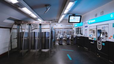 Photo d'illustration d'une station de métro à Paris.