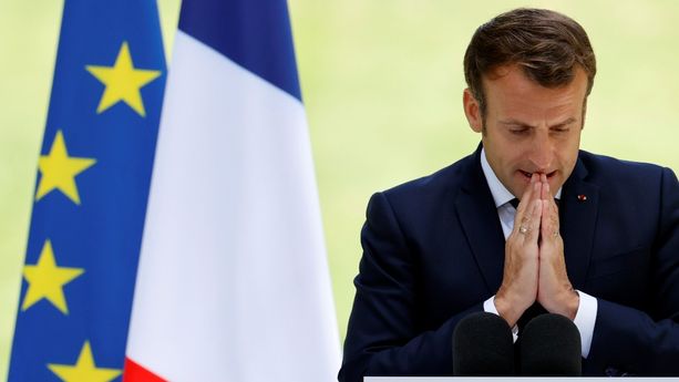 Emmanuel Macron lors de la Convention Citoyenne pour le Climat