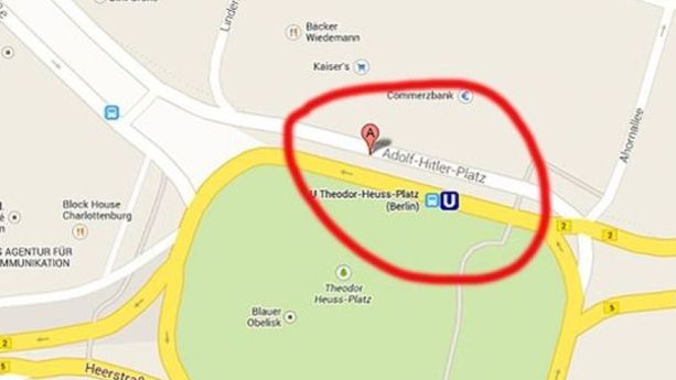 Berlin : Google Maps renomme par erreur une "place Adolf-Hitler"