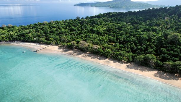 Plage N'Gouja, dans le sud de l'île de Mayotte