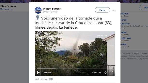 VIDÉOS - Var : une tornade filmée sous tous les angles par les internautes
