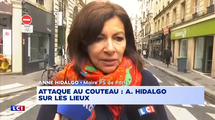 Attaque au couteau dans Paris : la réaction d'Anne Hidalgo