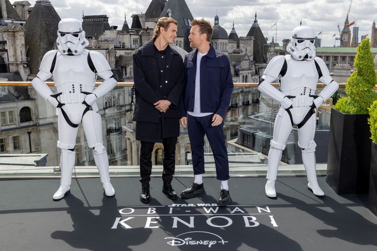 Hayden Christensen et Ewan McGregor à Londres pour la promotion de la série "Obi-Wan Kenobi".
